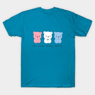 3 teddy bears T-Shirt